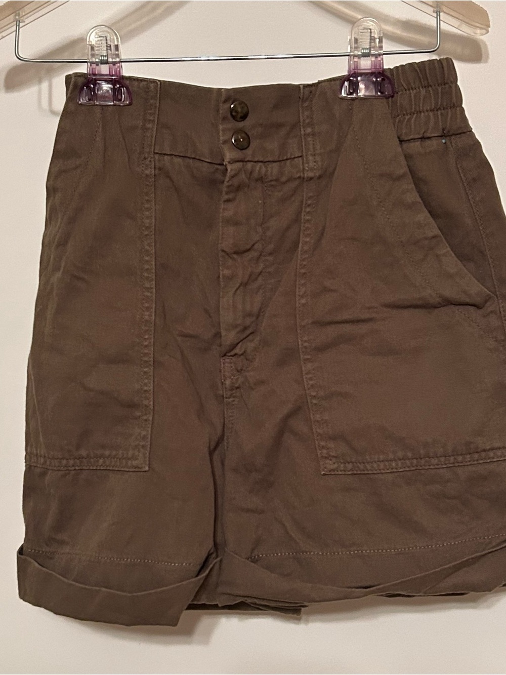 Maje Cargo Shorts in Brown